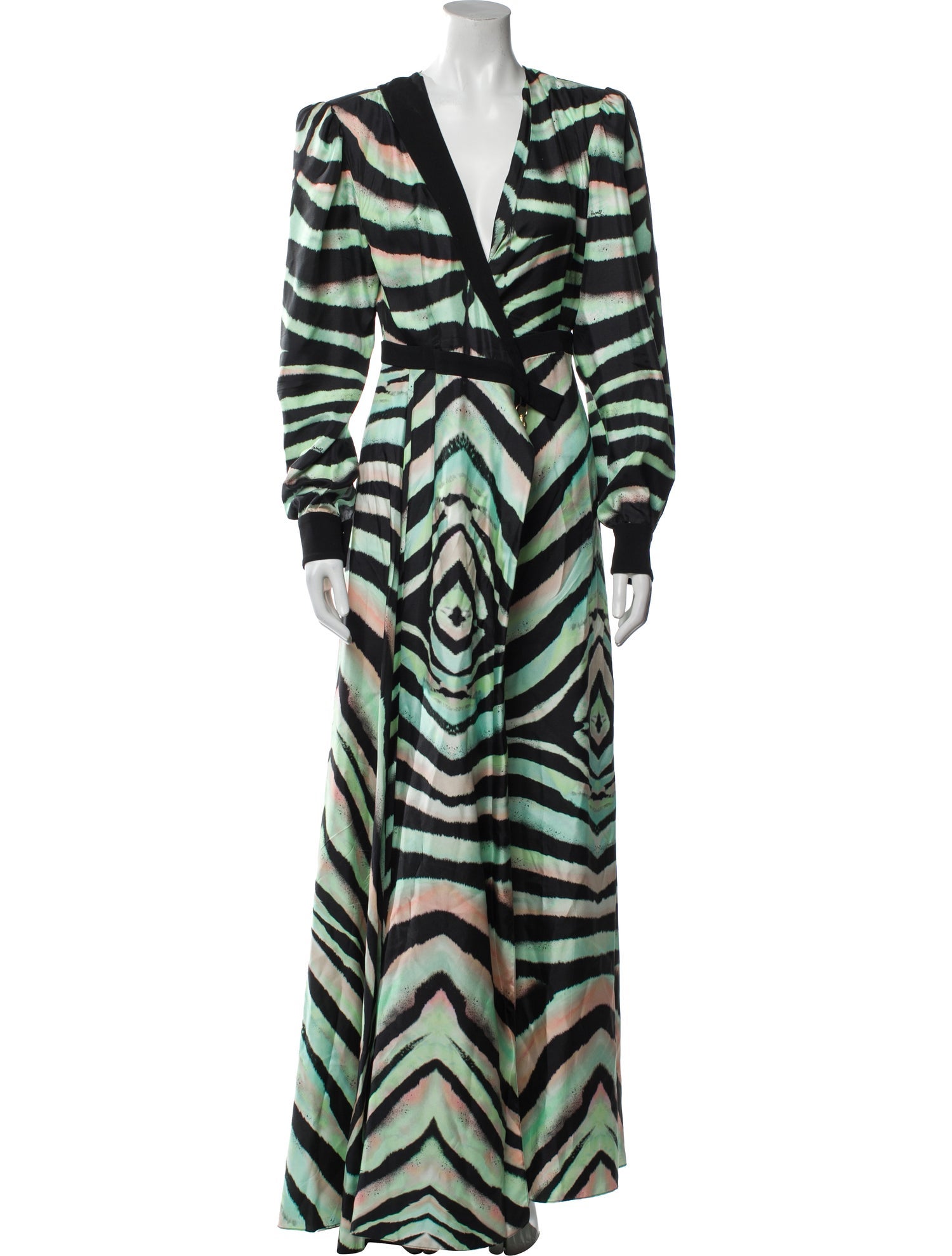 Roberto Cavalli Silk Long Dress