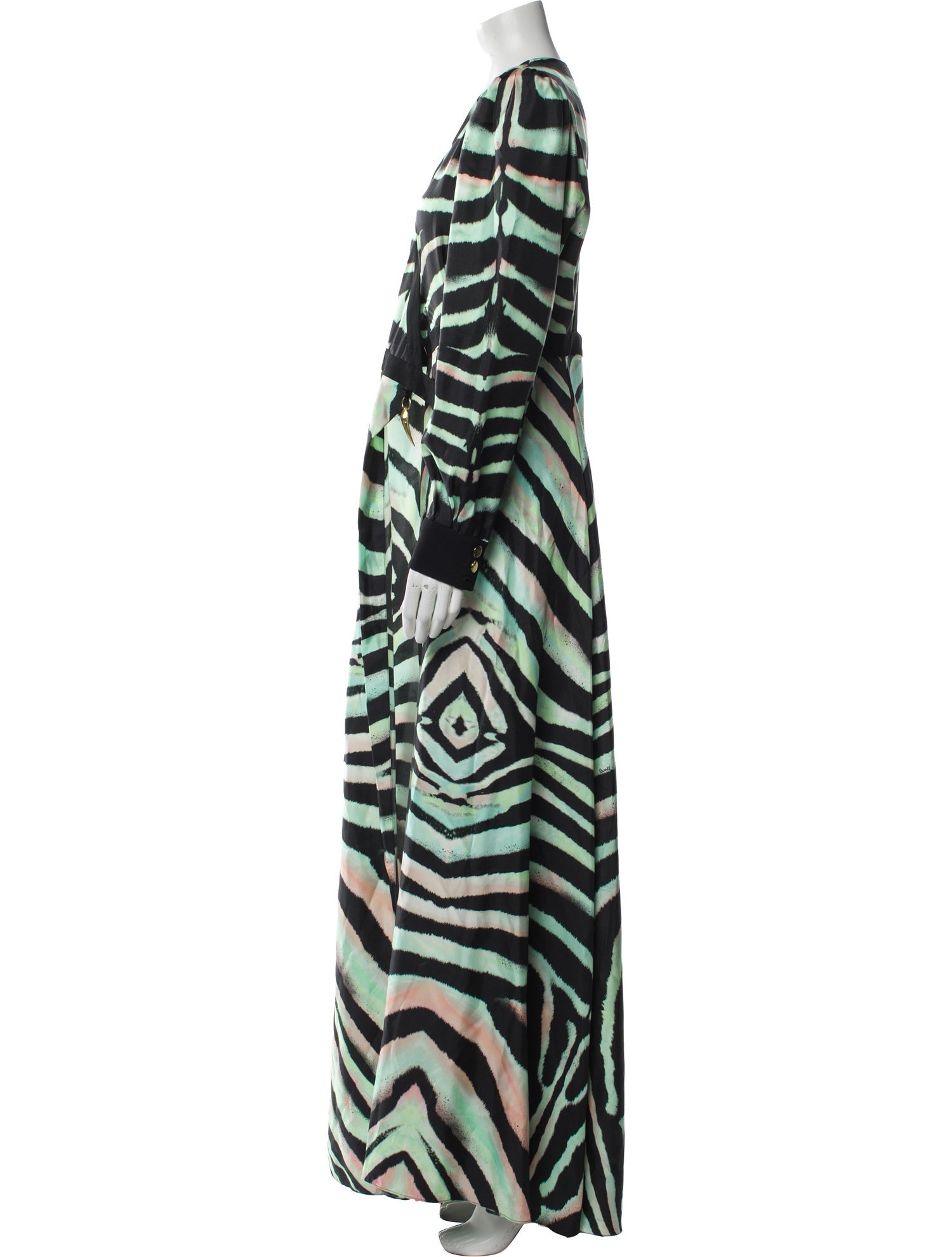 Roberto Cavalli Silk Long Dress