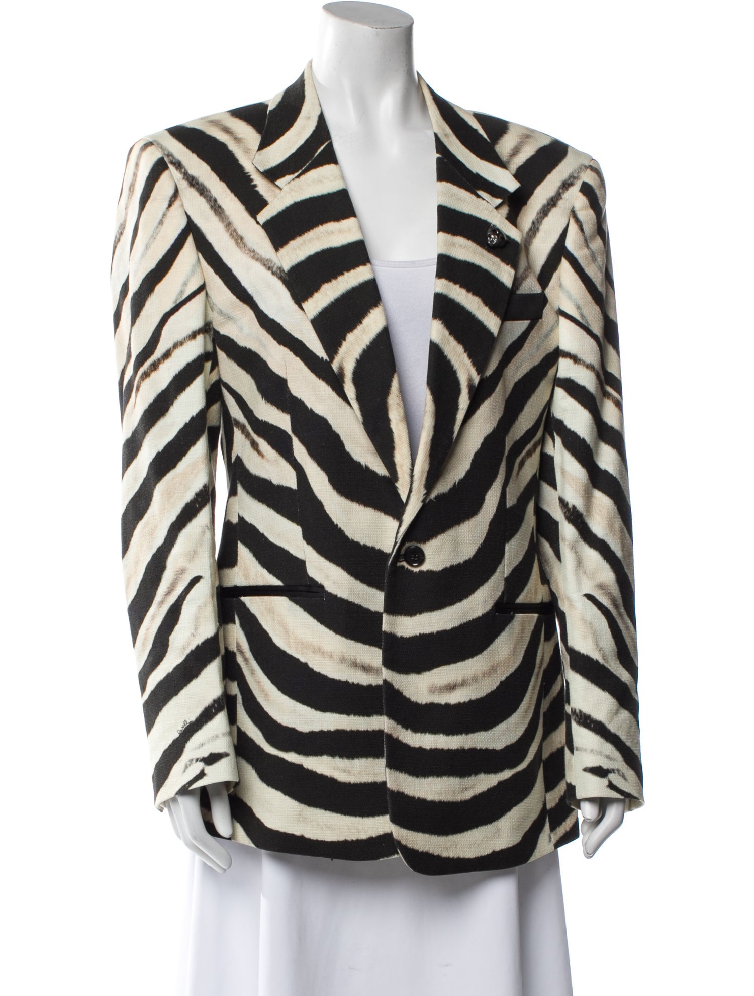 Roberto Cavalli Animal Print Blazer