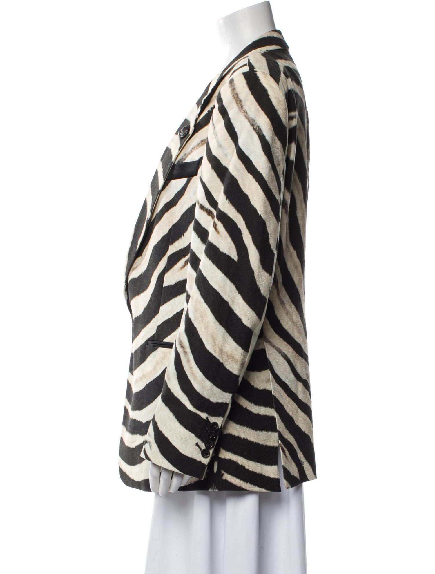 Roberto Cavalli Animal Print Blazer