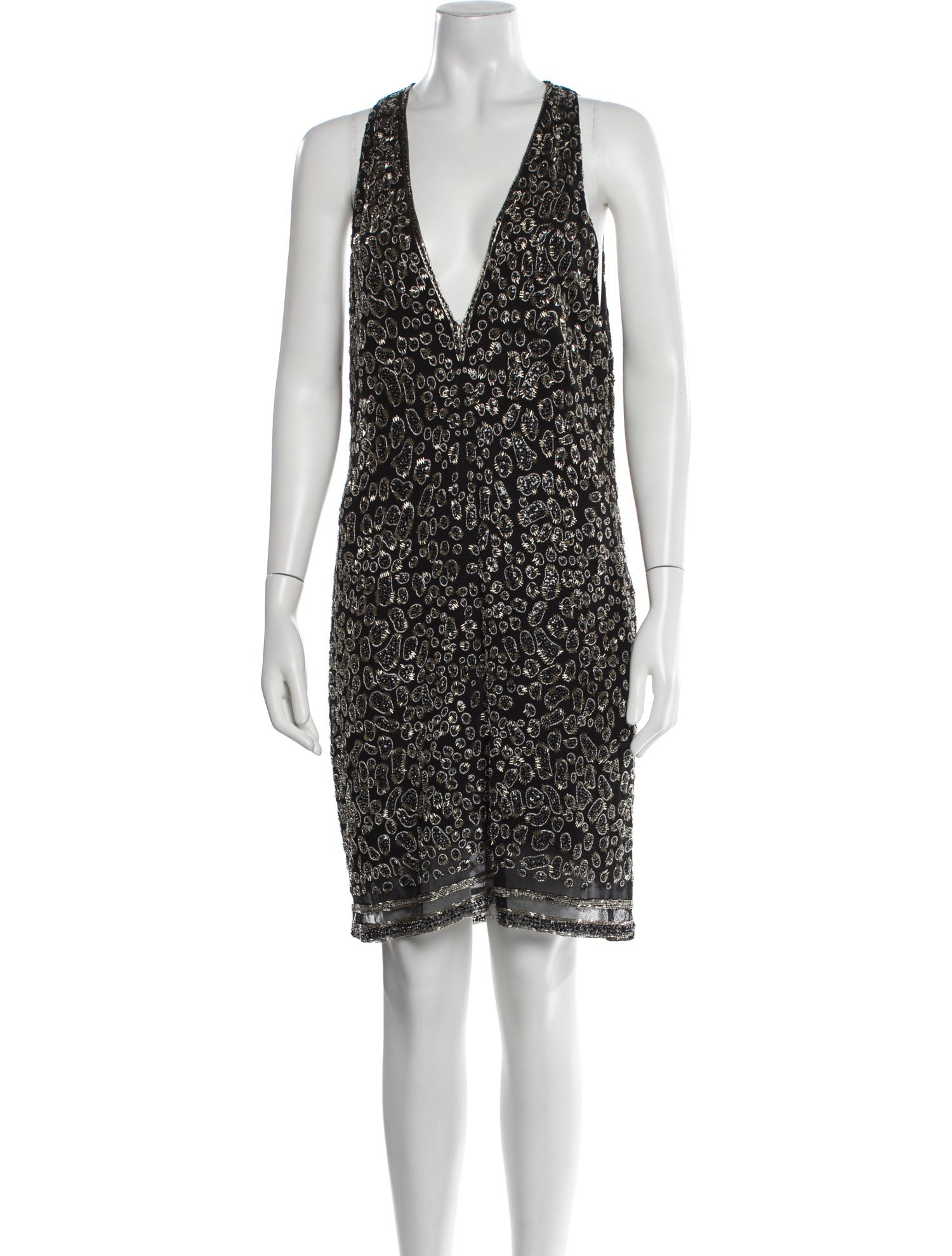 Roberto Cavalli Silk Knee-Length Dress