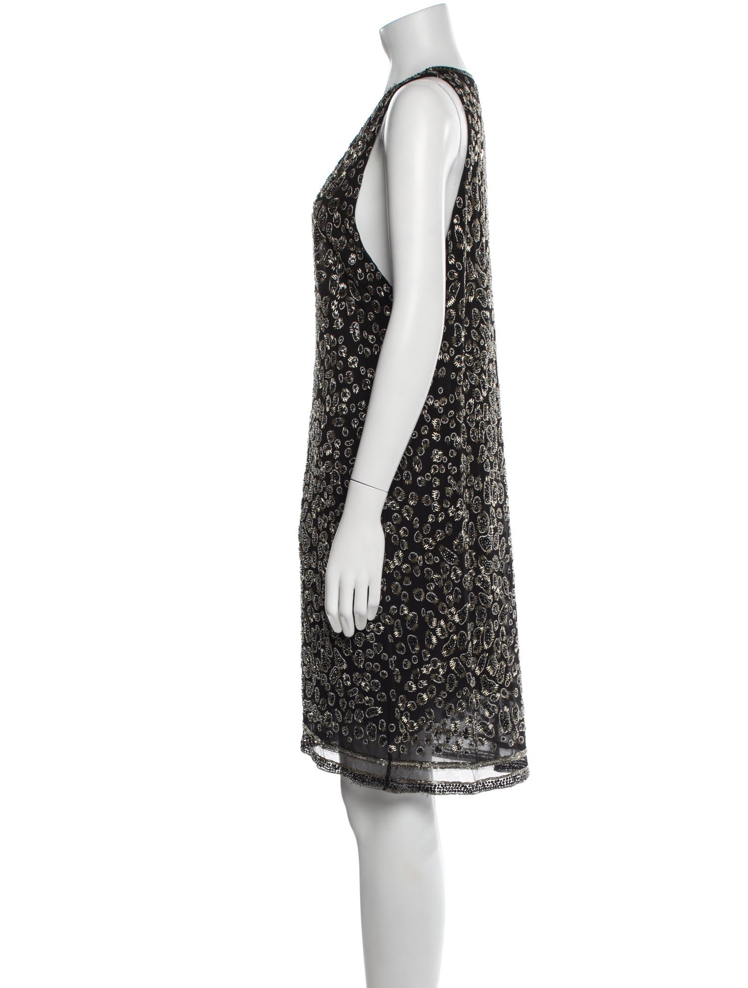 Roberto Cavalli Silk Knee-Length Dress