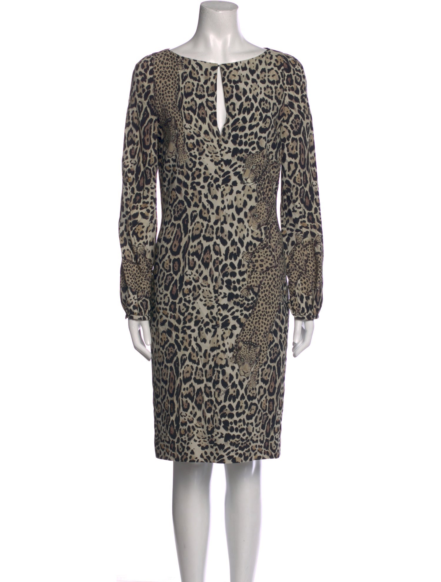 Roberto Cavalli Animal Print Knee-Length Dress