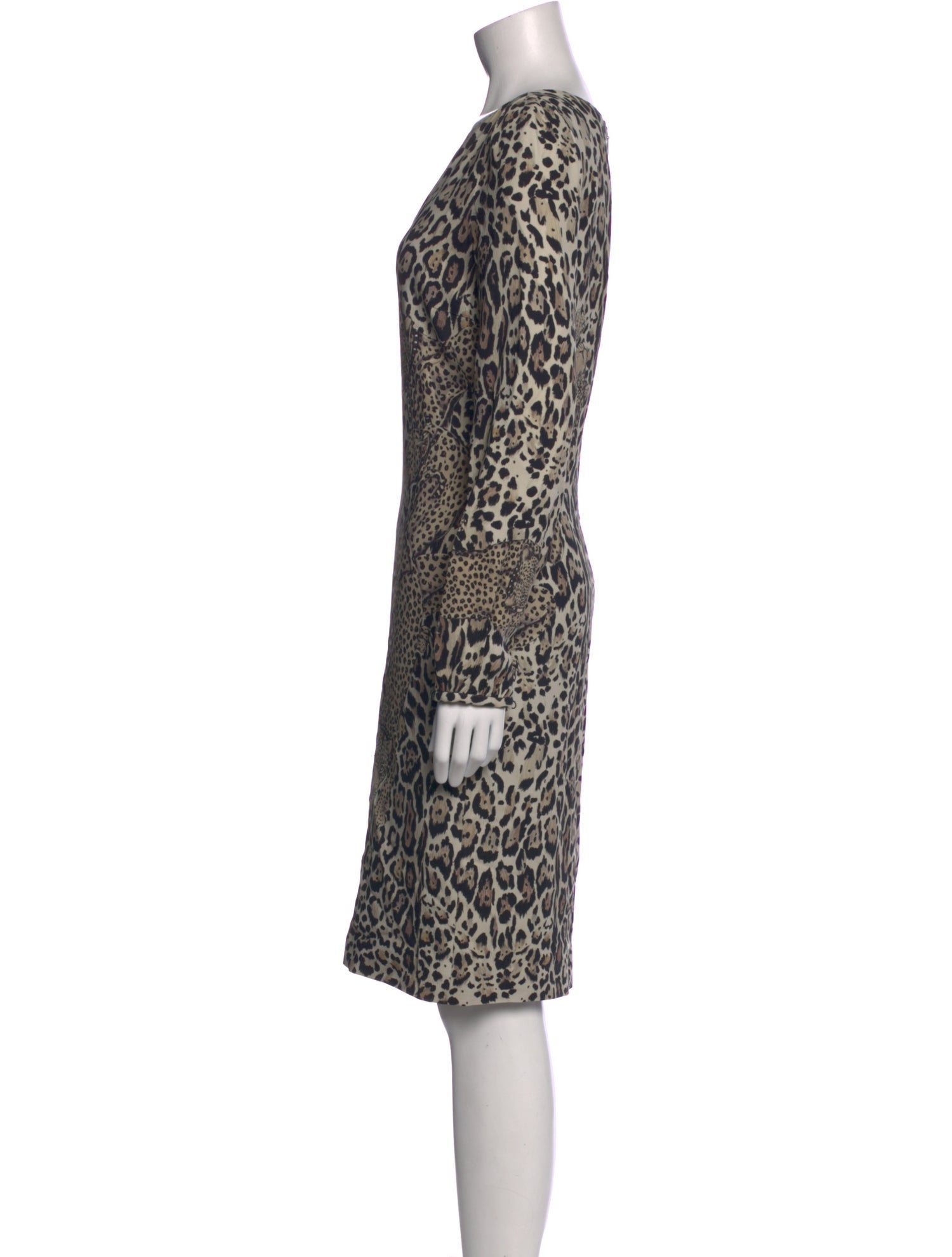 Roberto Cavalli Animal Print Knee-Length Dress