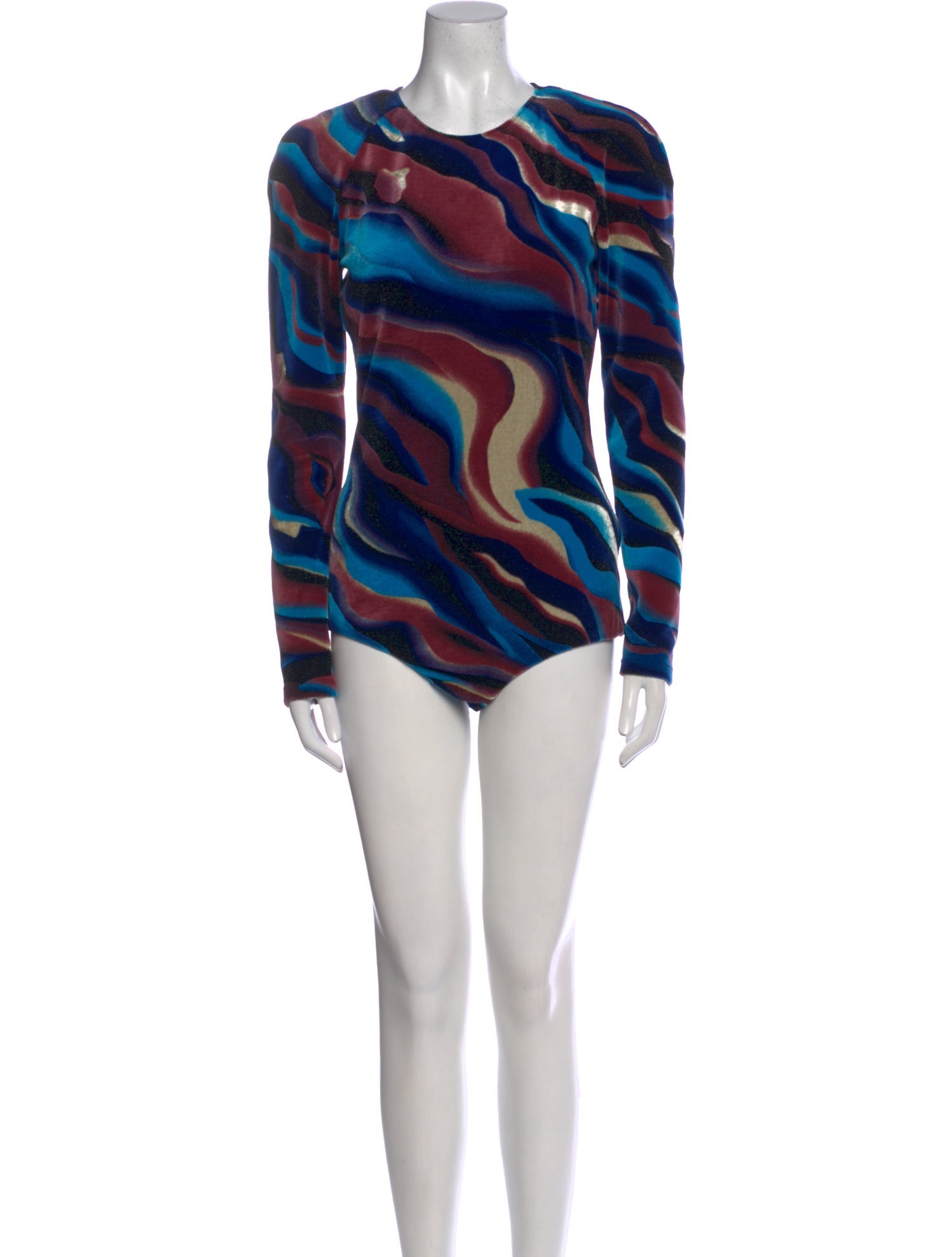 Roberto Cavalli Printed Crew Neck Bodysuit