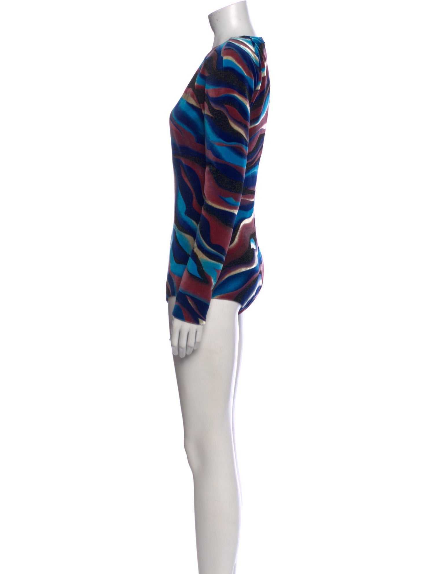 Roberto Cavalli Printed Crew Neck Bodysuit