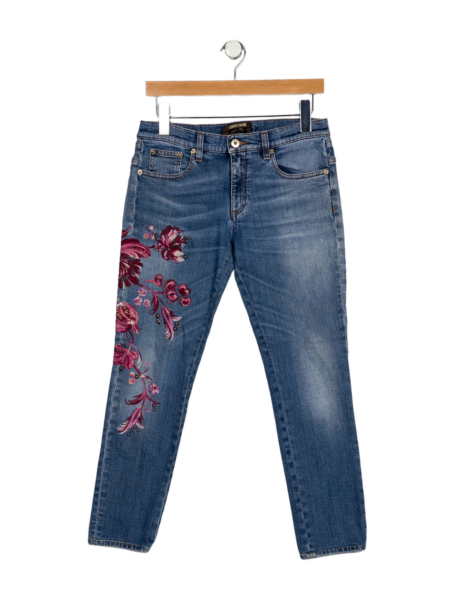 Roberto Cavalli Mid-Rise Skinny Leg Jeans