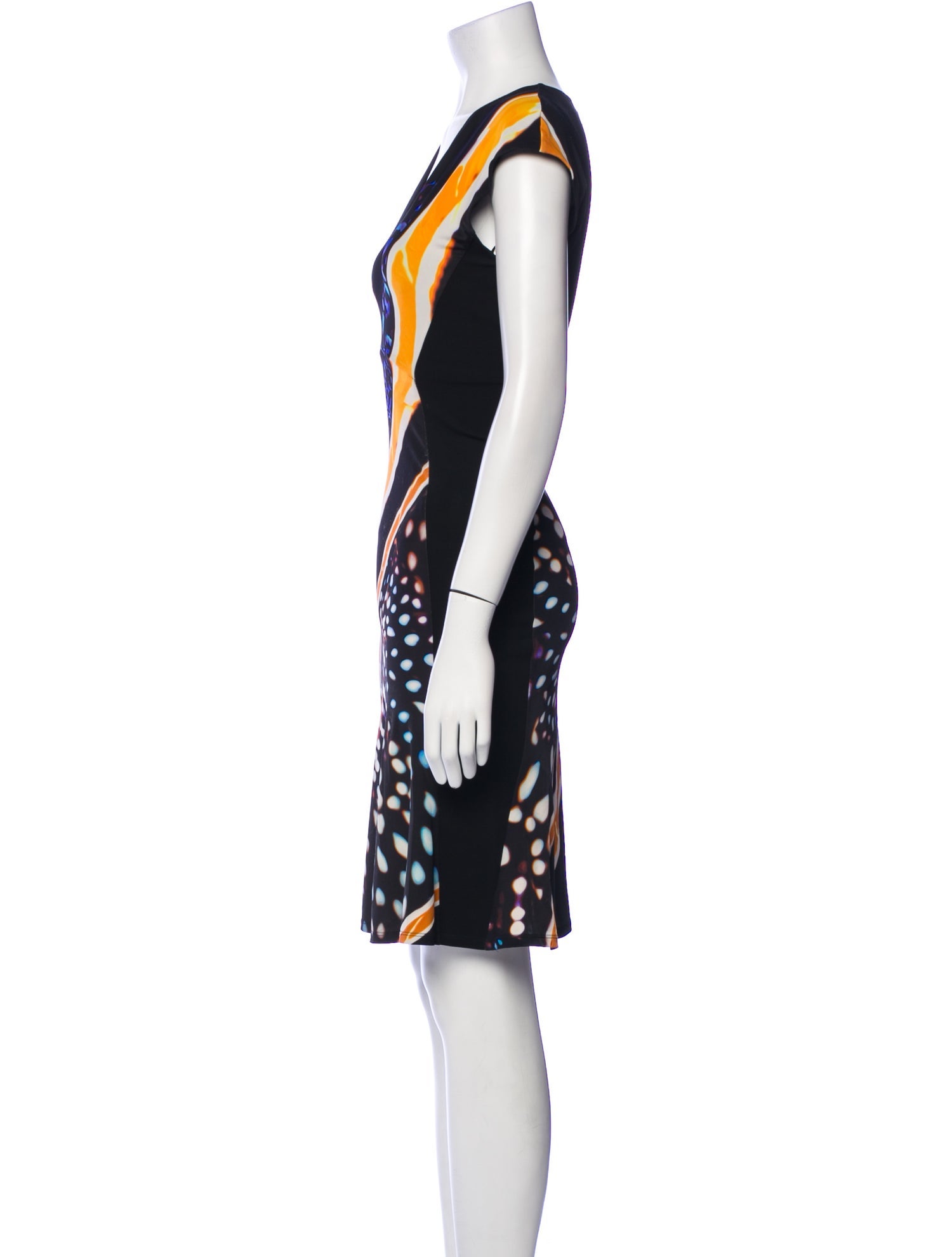 Roberto Cavalli Printed Knee-Length Dress