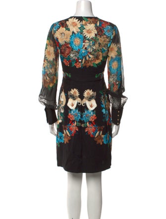 Roberto Cavalli Floral Print Mini Dress