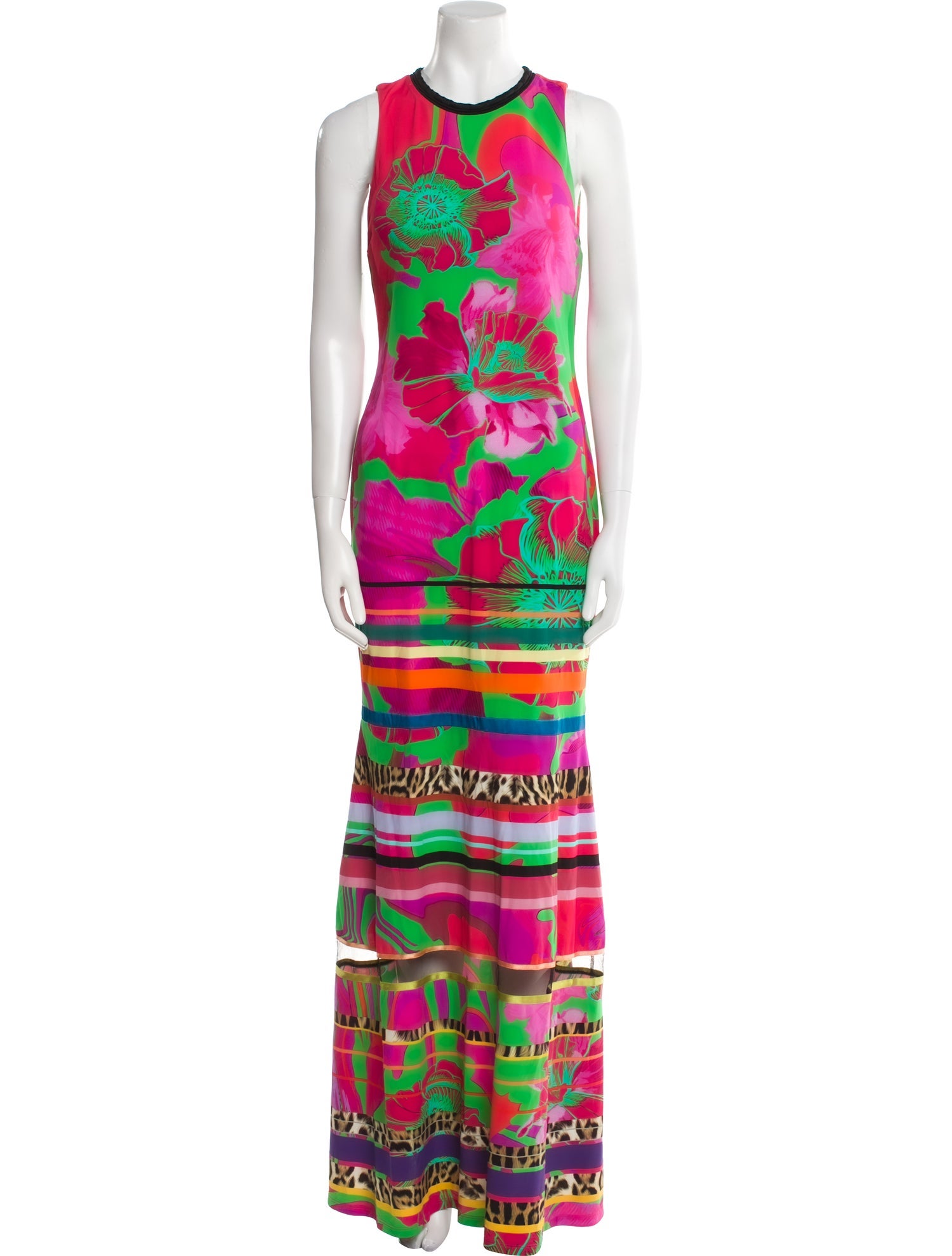 Roberto Cavalli Printed Long Dress