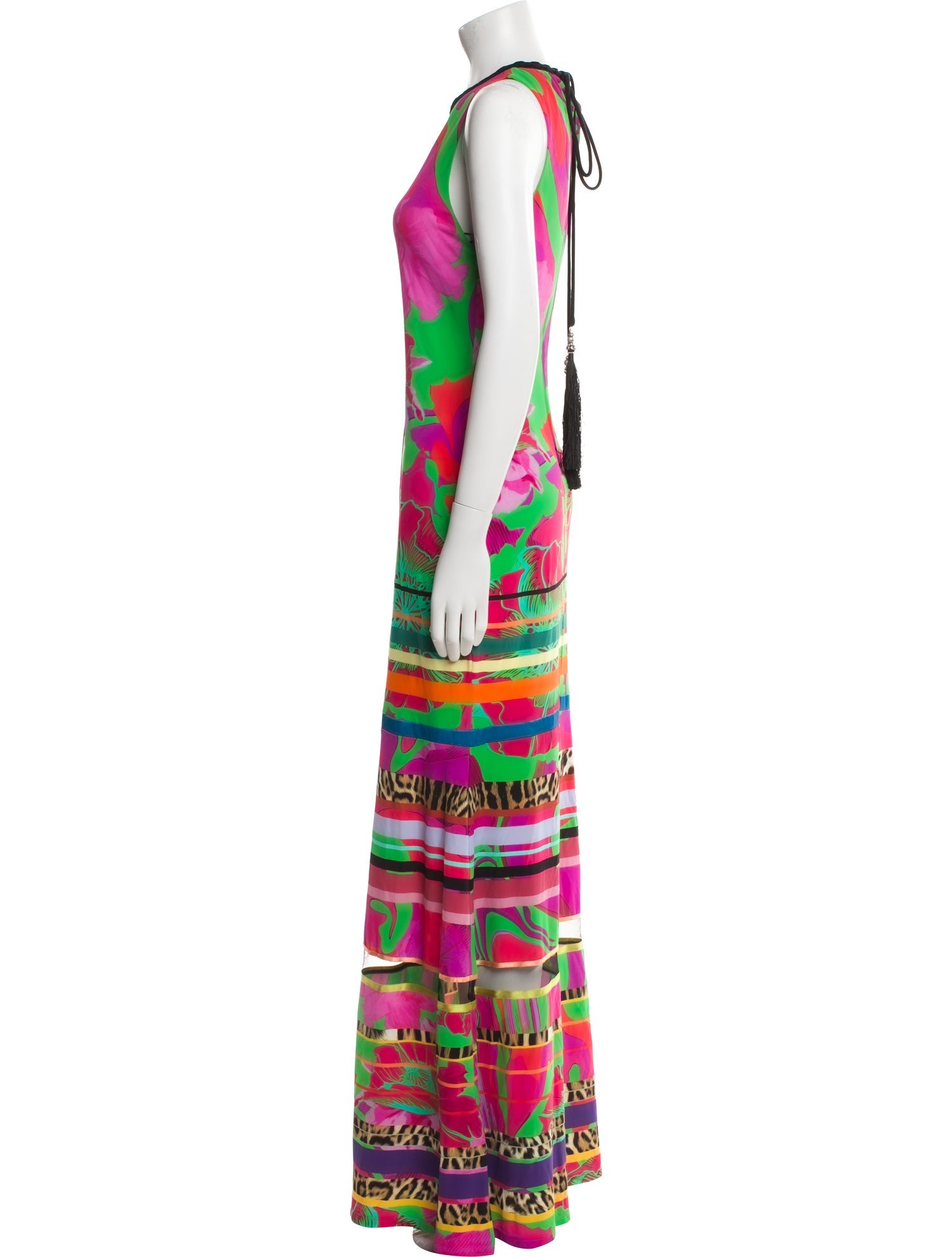 Roberto Cavalli Printed Long Dress