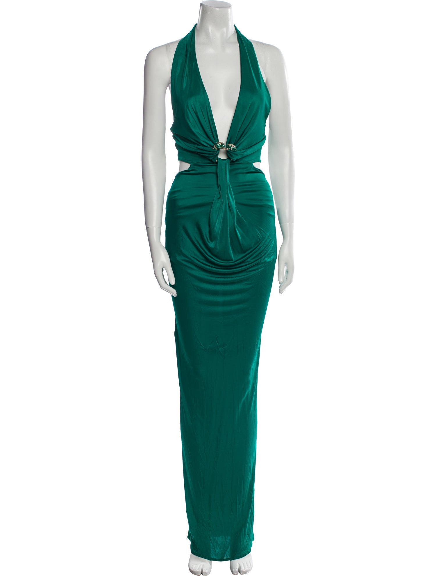 Roberto Cavalli Halterneck Long Dress