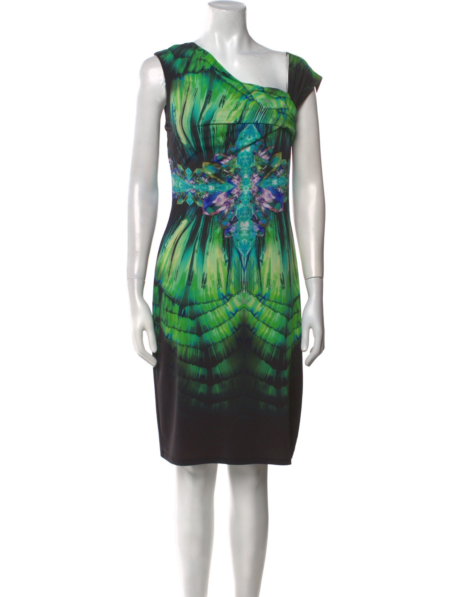 Roberto Cavalli Printed Knee-Length Dress