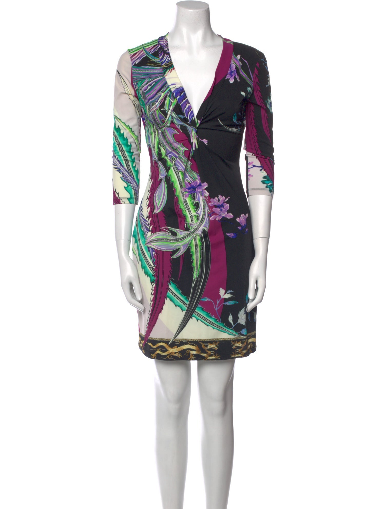 Roberto Cavalli Printed Mini Dress