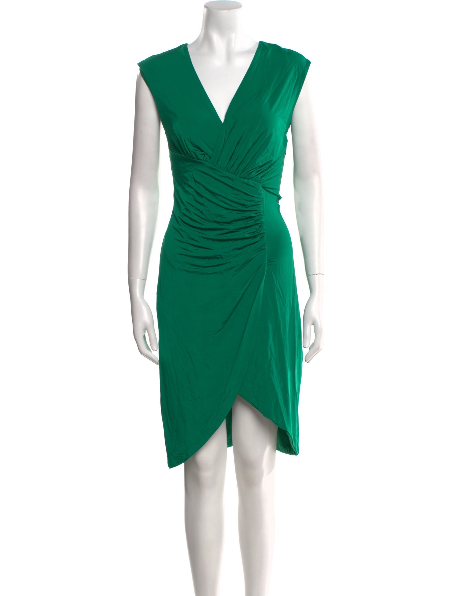 Roberto Cavalli V-Neck Knee-Length Dress w/ Tags
