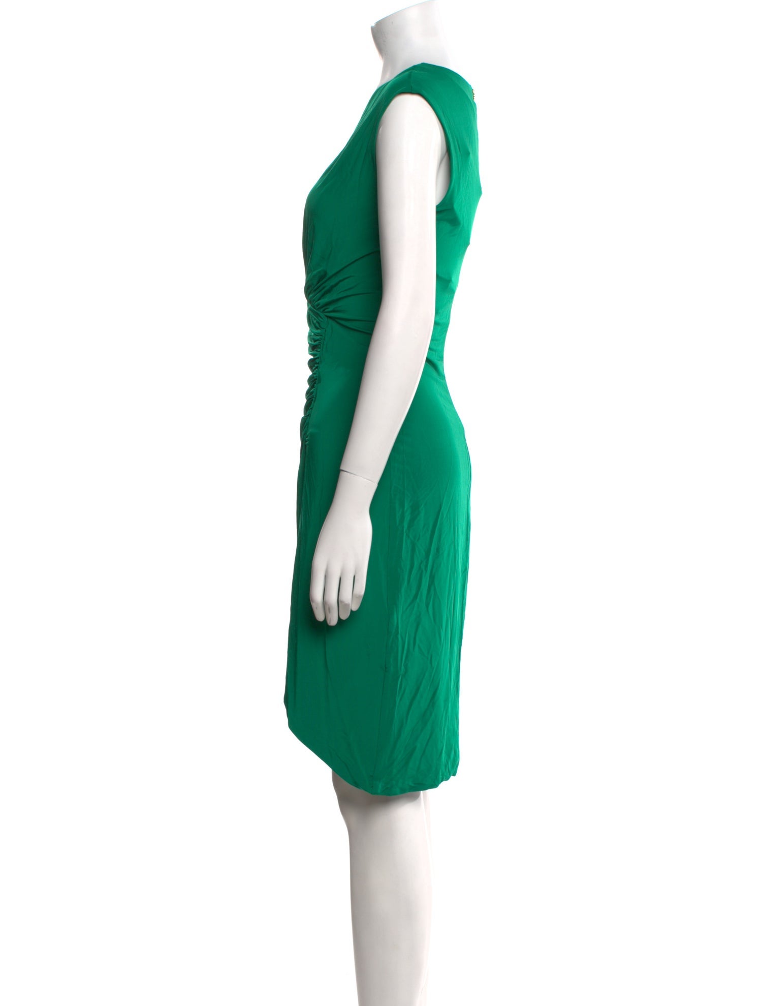 Roberto Cavalli V-Neck Knee-Length Dress w/ Tags