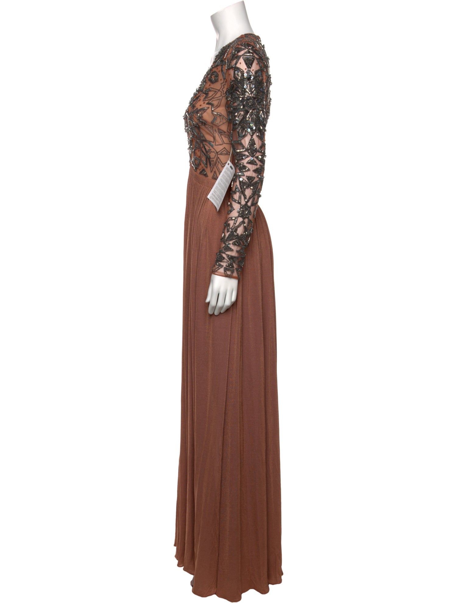 Roberto Cavalli Lace Pattern Long Dress