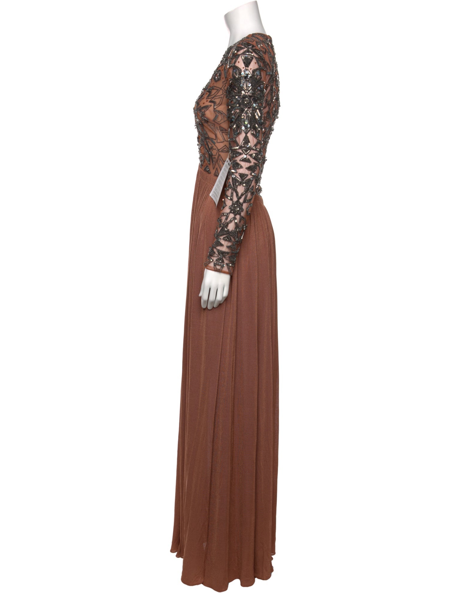 Roberto Cavalli V-Neck Long Dress