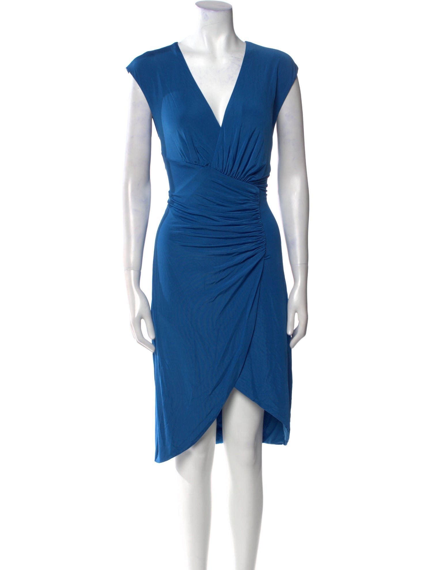 Roberto Cavalli V-Neck Knee-Length Dress w/ Tags