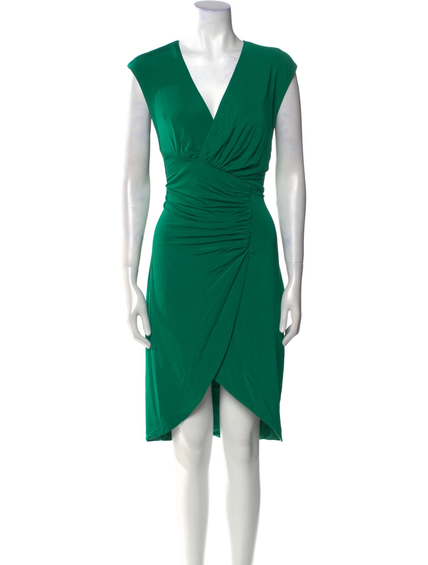 Roberto Cavalli V-Neck Knee-Length Dress w/ Tags