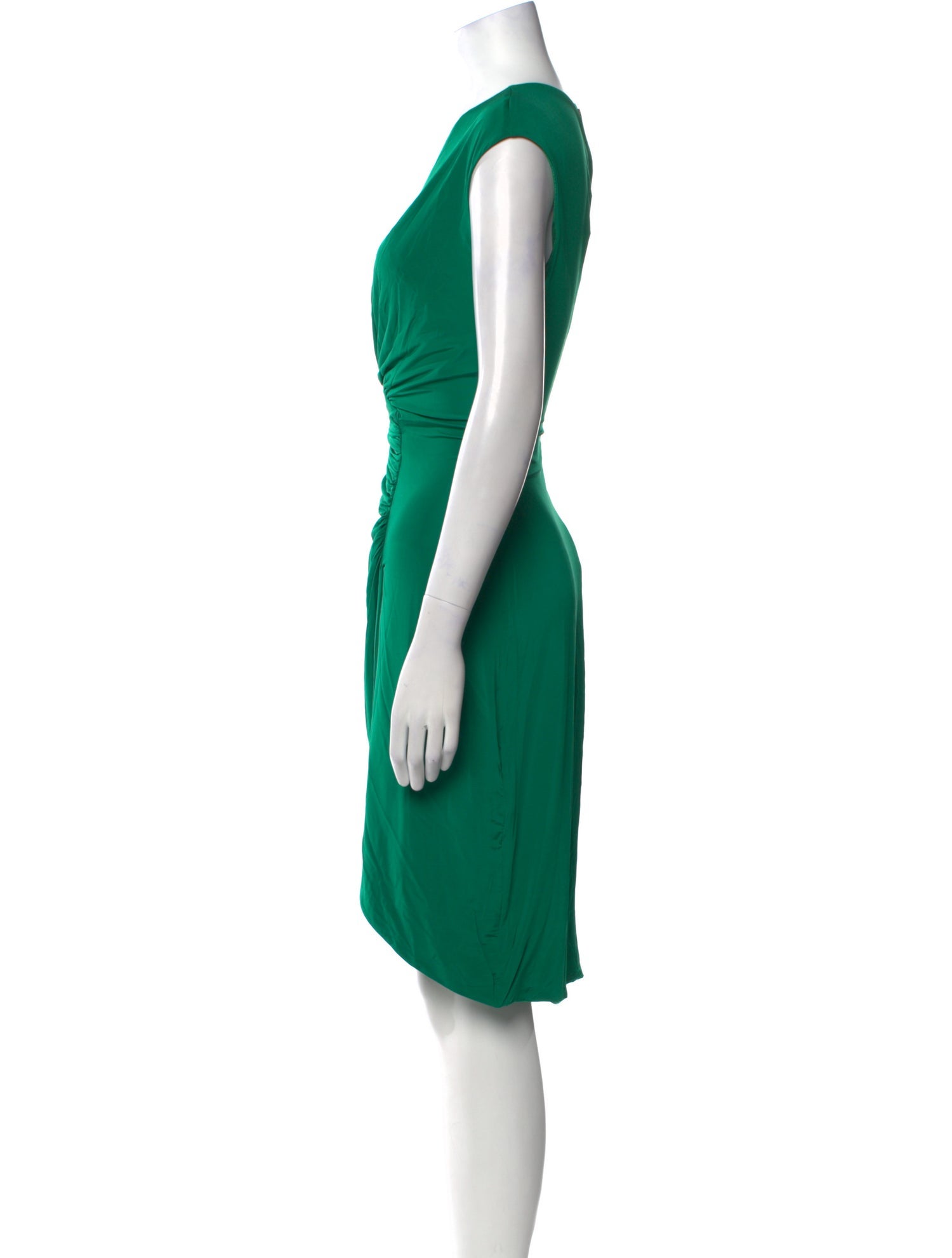 Roberto Cavalli V-Neck Knee-Length Dress w/ Tags