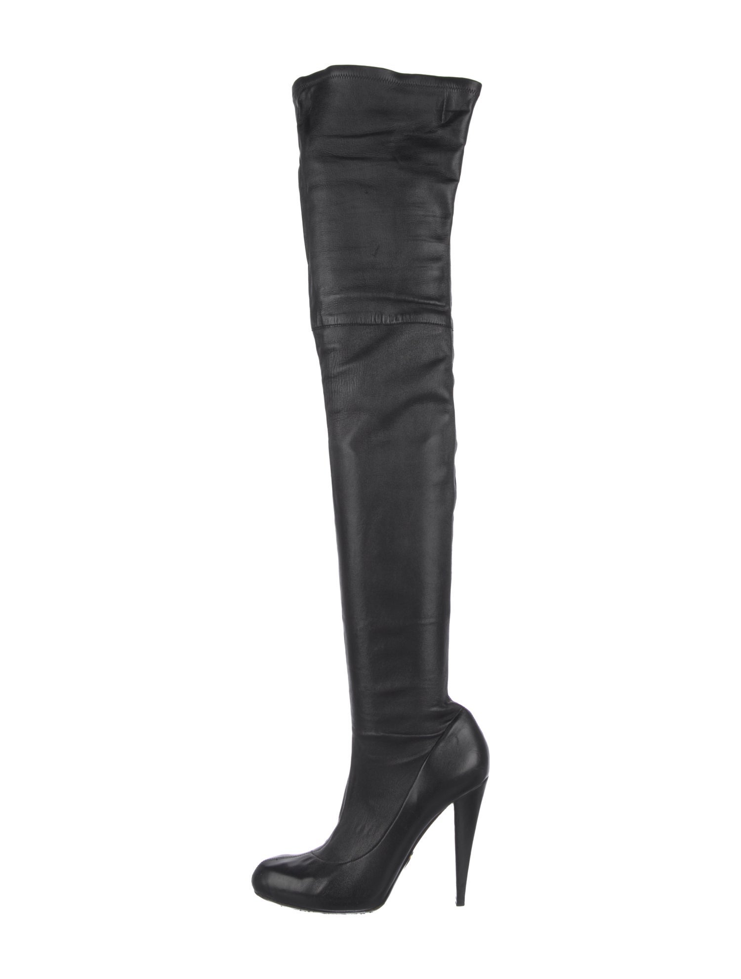 Roberto Cavalli Leather Sock Boots