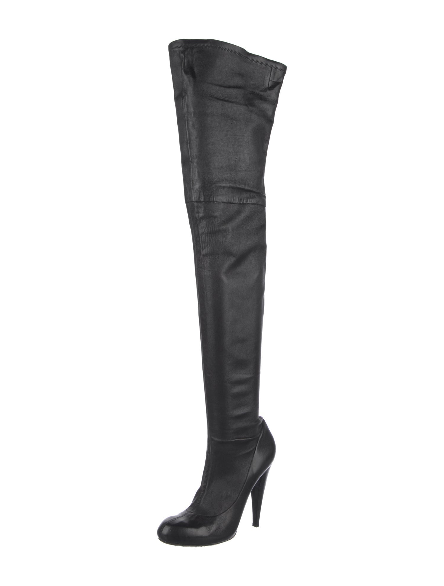 Roberto Cavalli Leather Sock Boots
