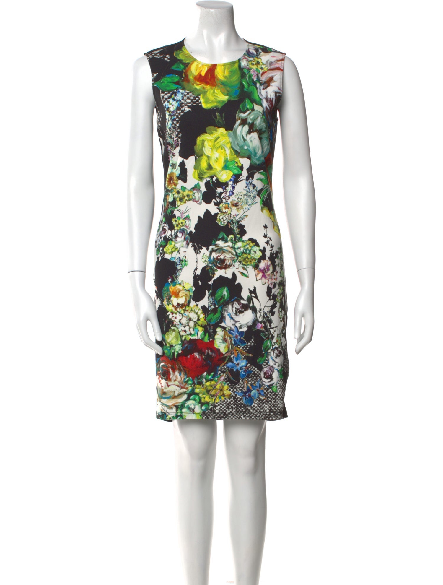Roberto Cavalli Floral Print Knee-Length Dress