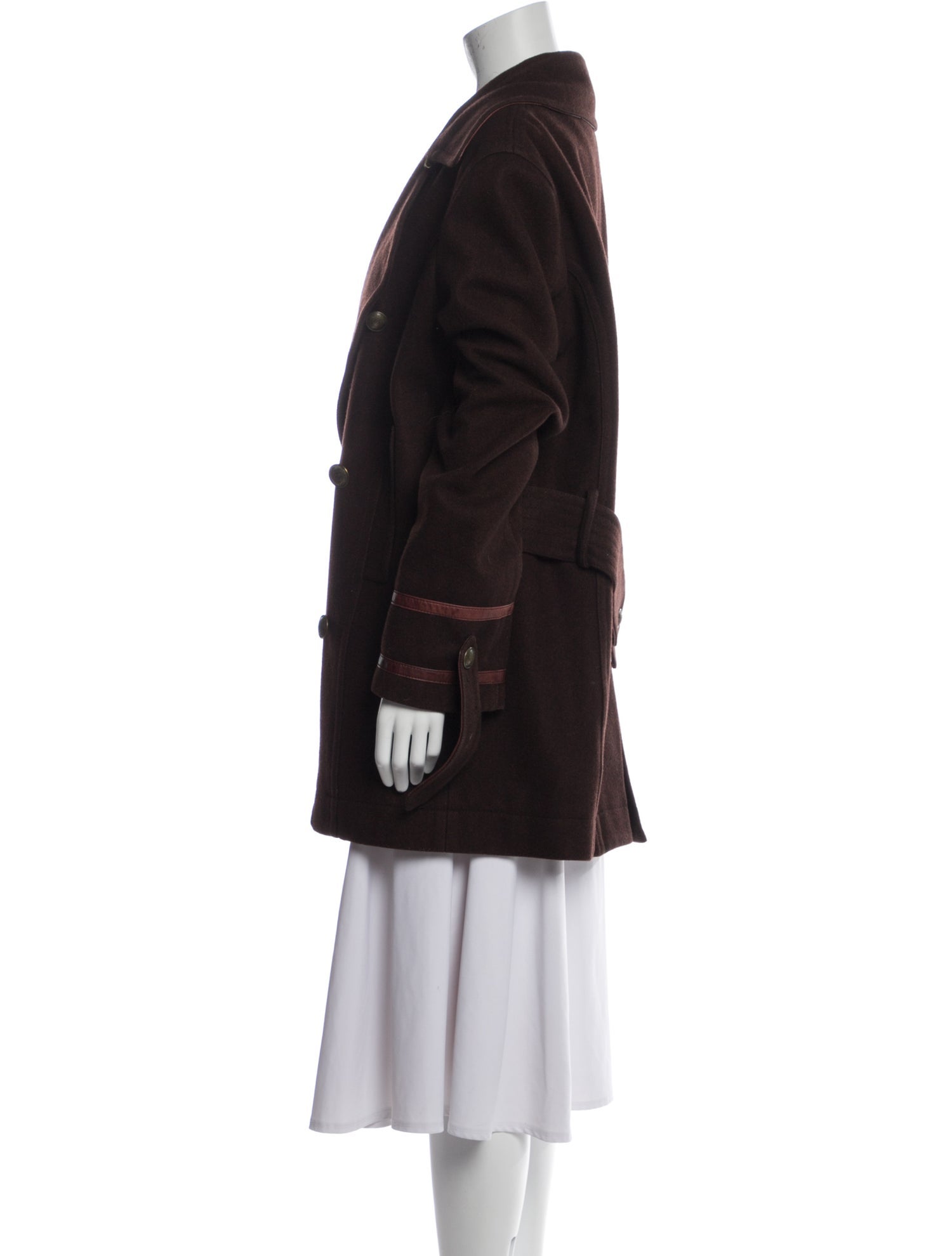 Roberto Cavalli Wool Trench Coat