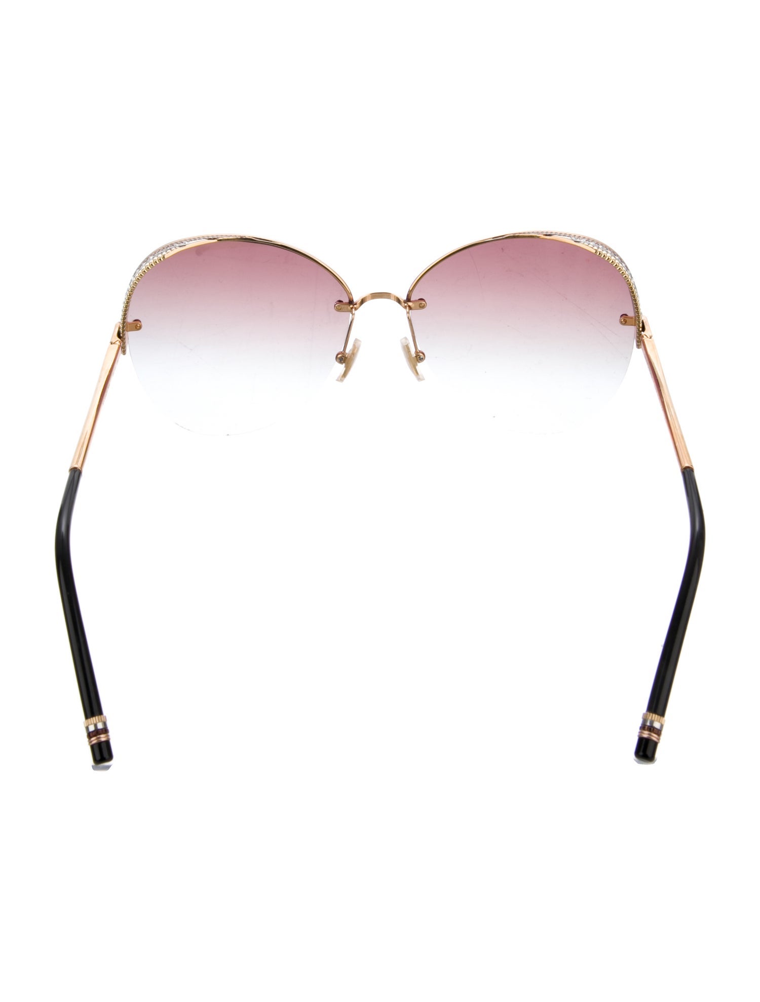 Roberto Cavalli Damier Conspiration Pilote Oversize Sunglasses