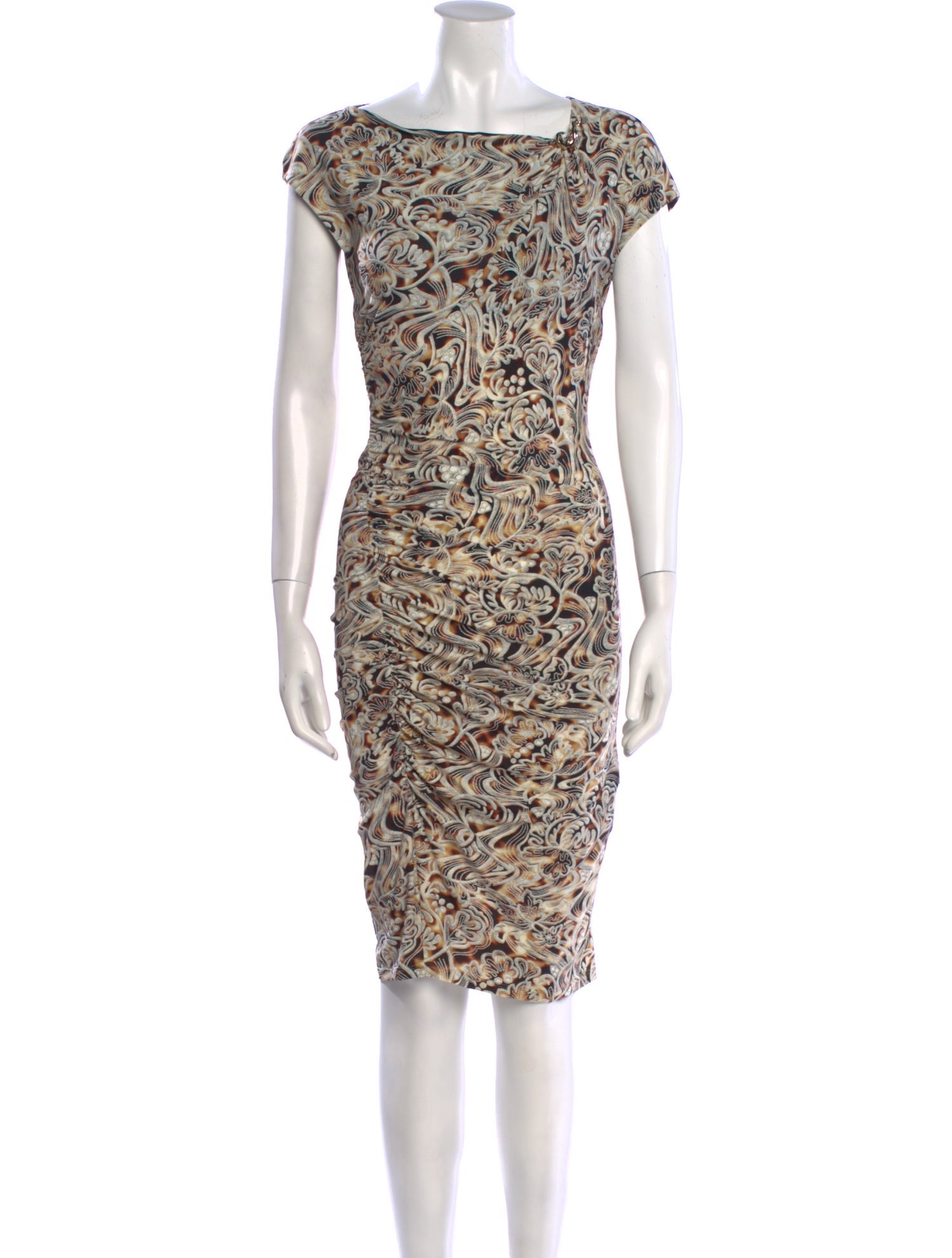 Roberto Cavalli Nylon Knee-Length Dress