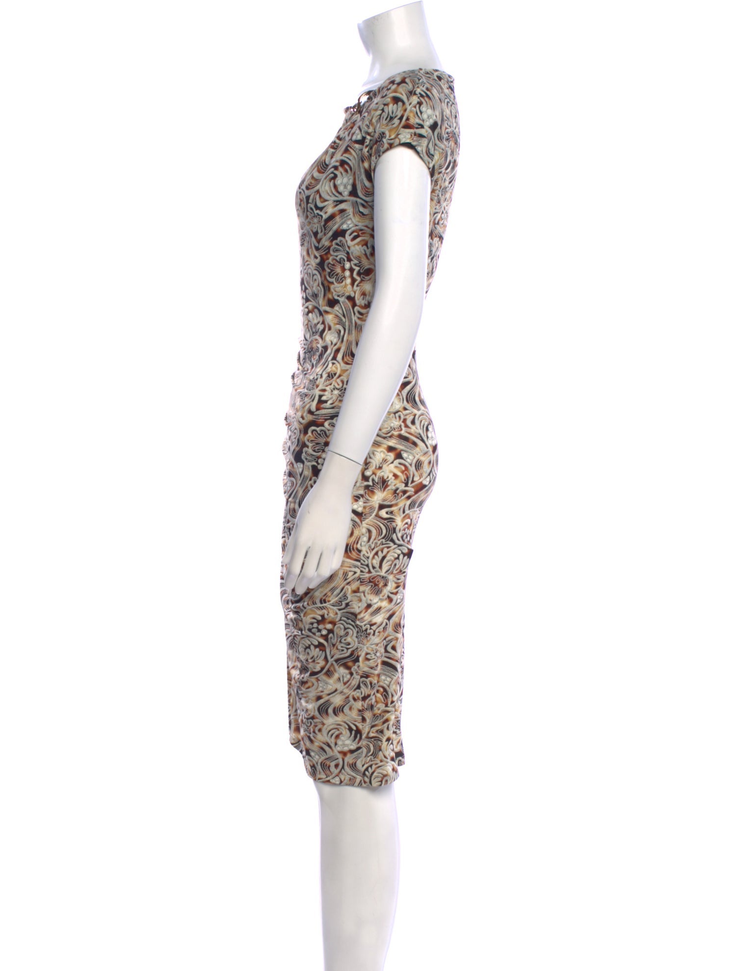 Roberto Cavalli Nylon Knee-Length Dress