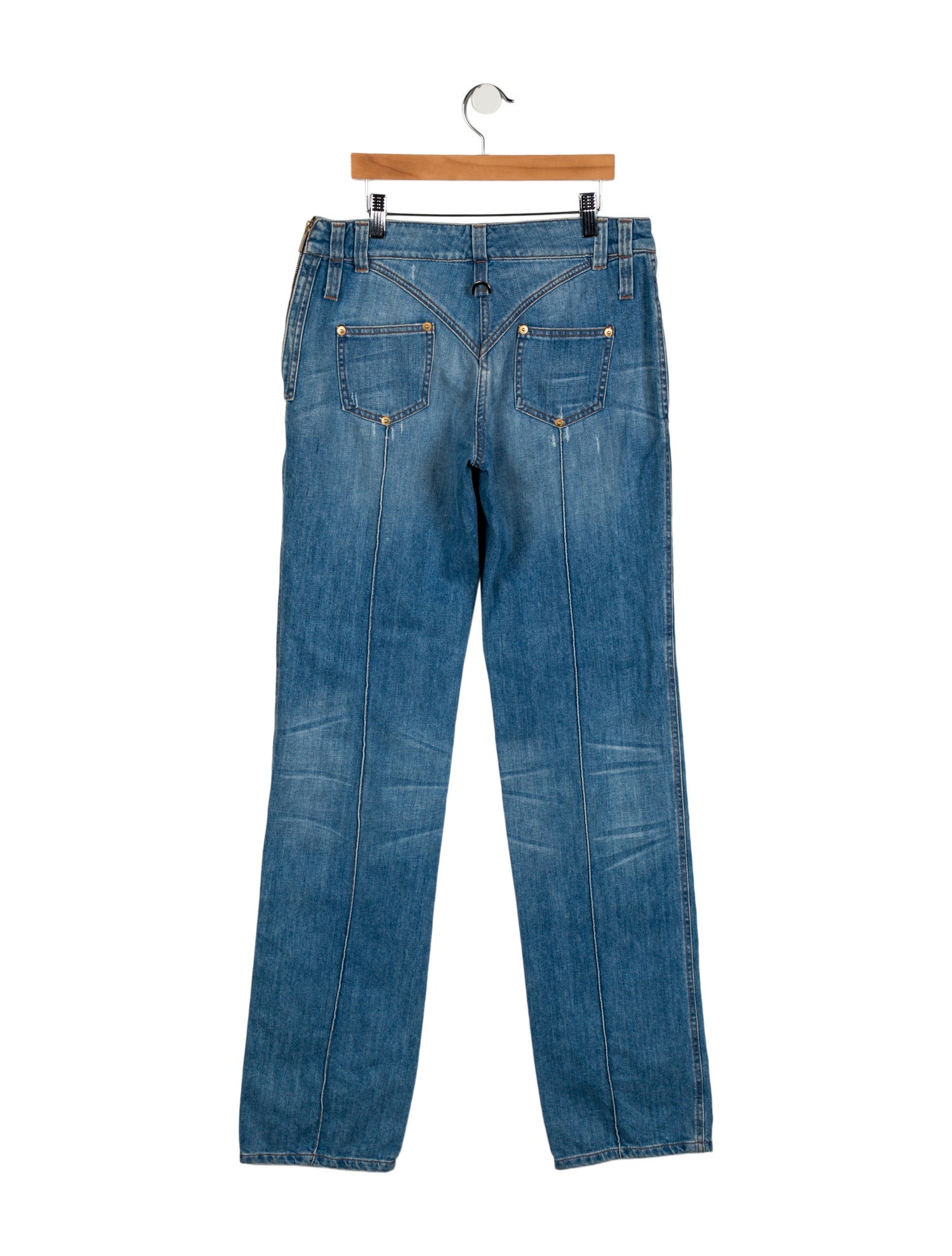 Roberto Cavalli Mid-Rise Straight Leg Jeans