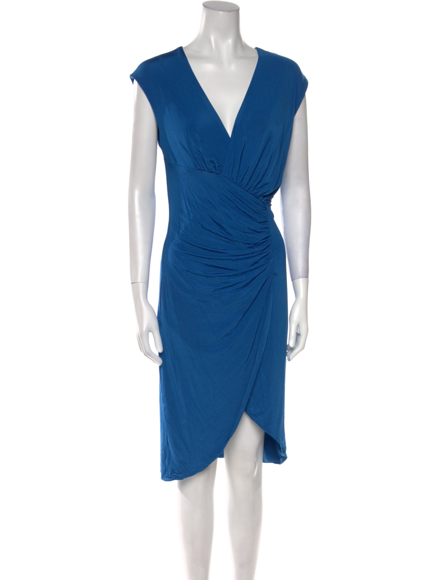 Roberto Cavalli V-Neck Knee-Length Dress w/ Tags