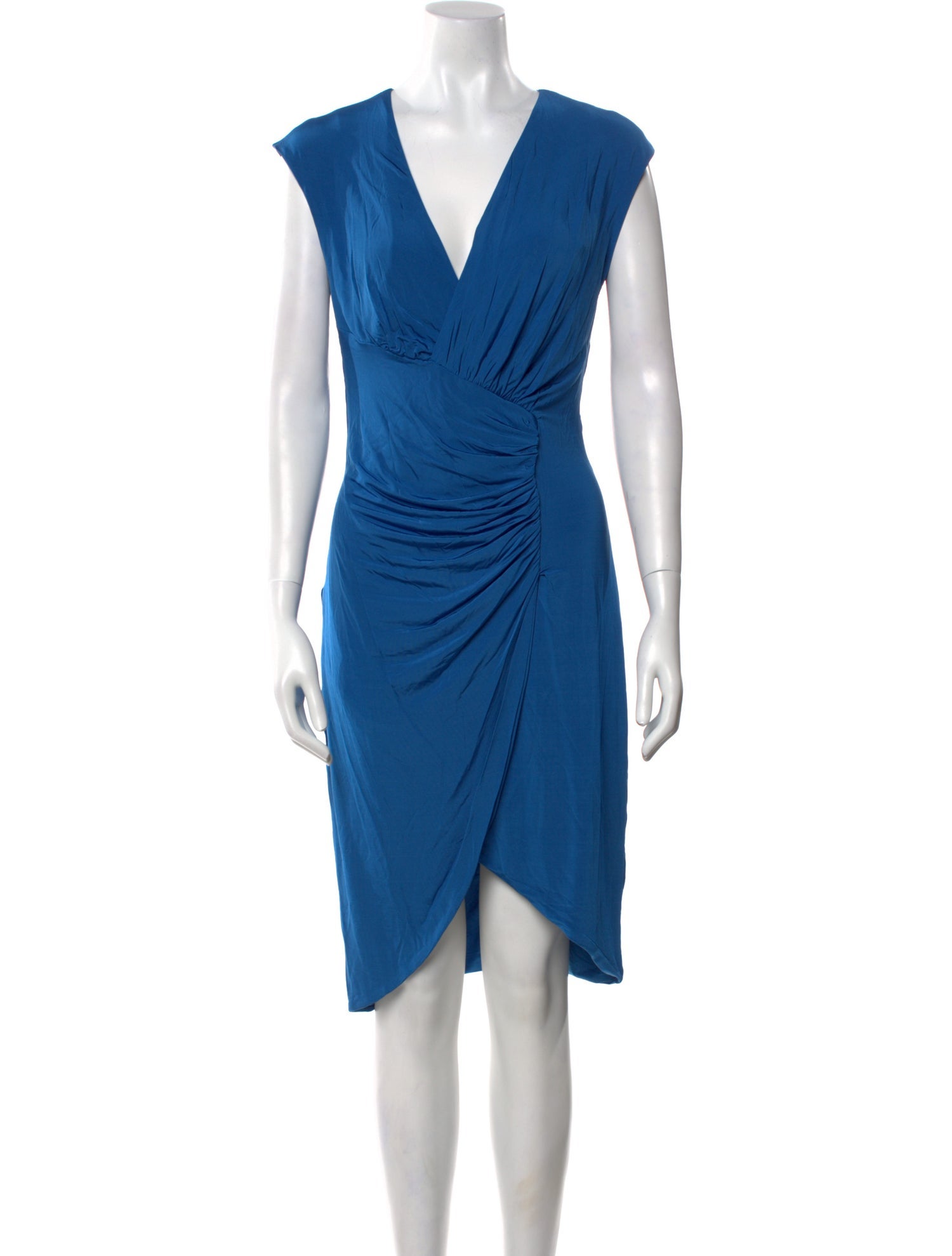Roberto Cavalli V-Neck Knee-Length Dress w/ Tags