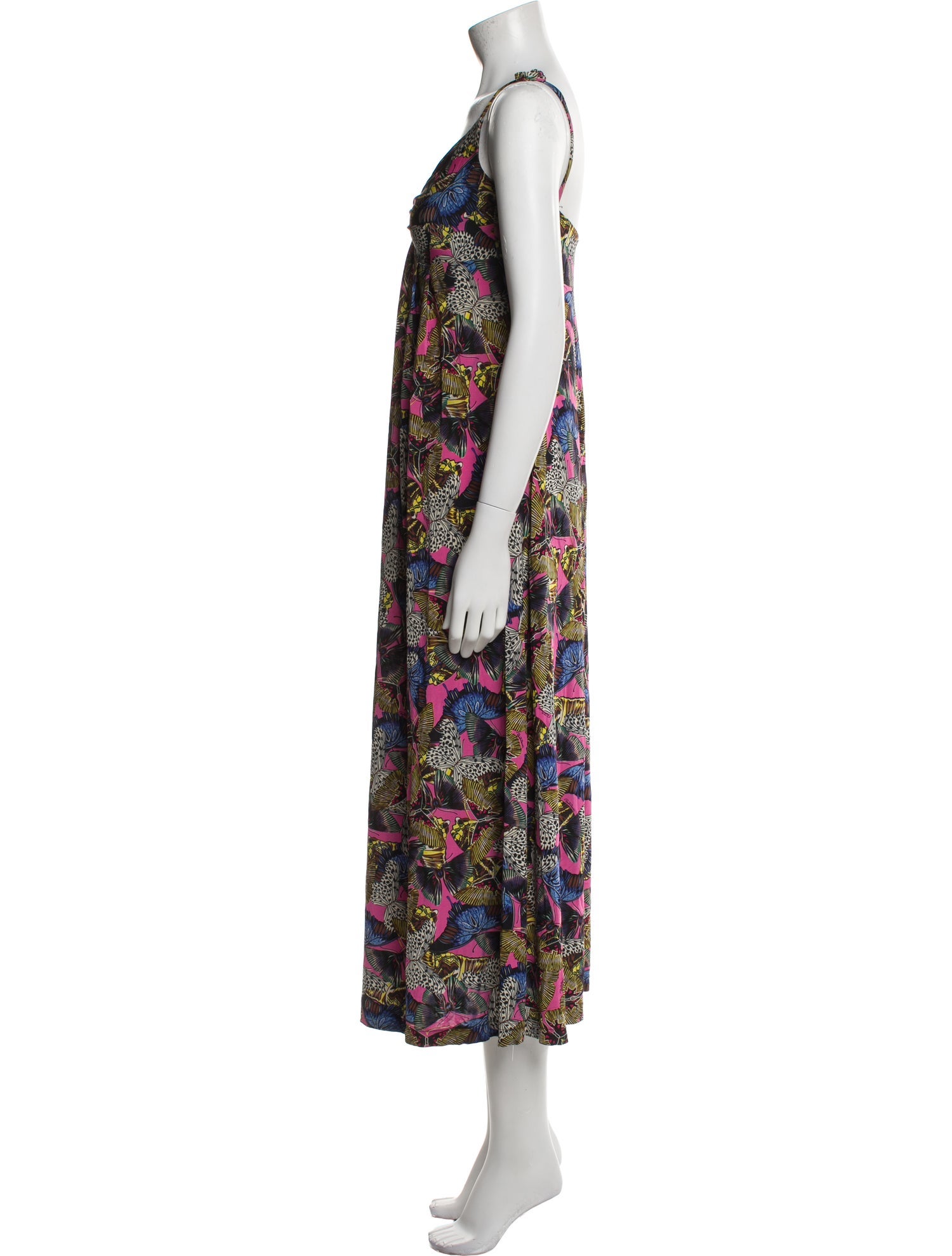 Roberto Cavalli Silk Long Dress