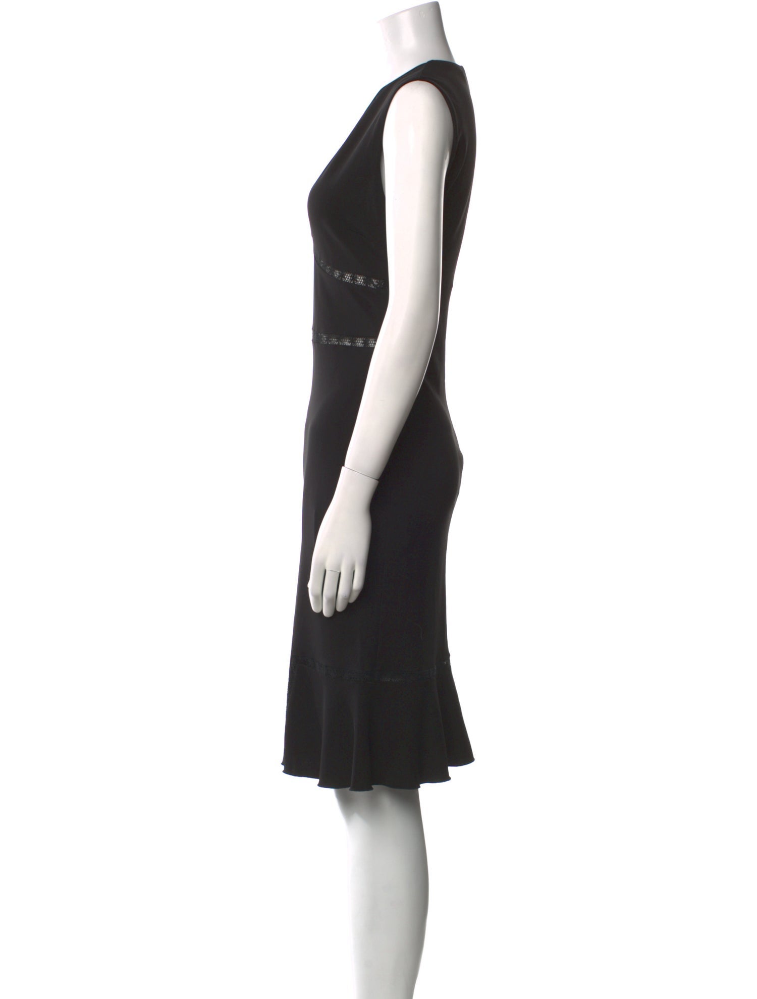 Roberto Cavalli V-Neck Knee-Length Dress