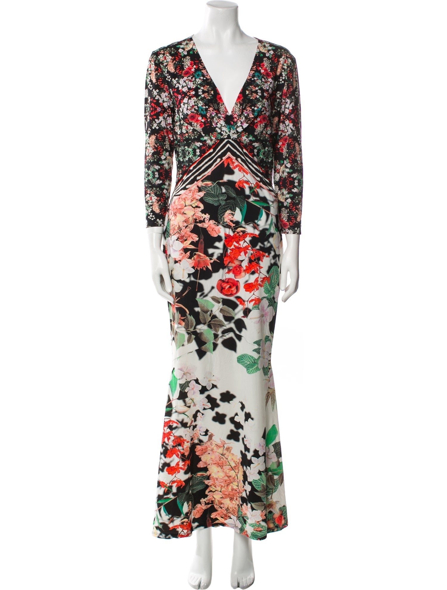 Roberto Cavalli Nylon Long Dress