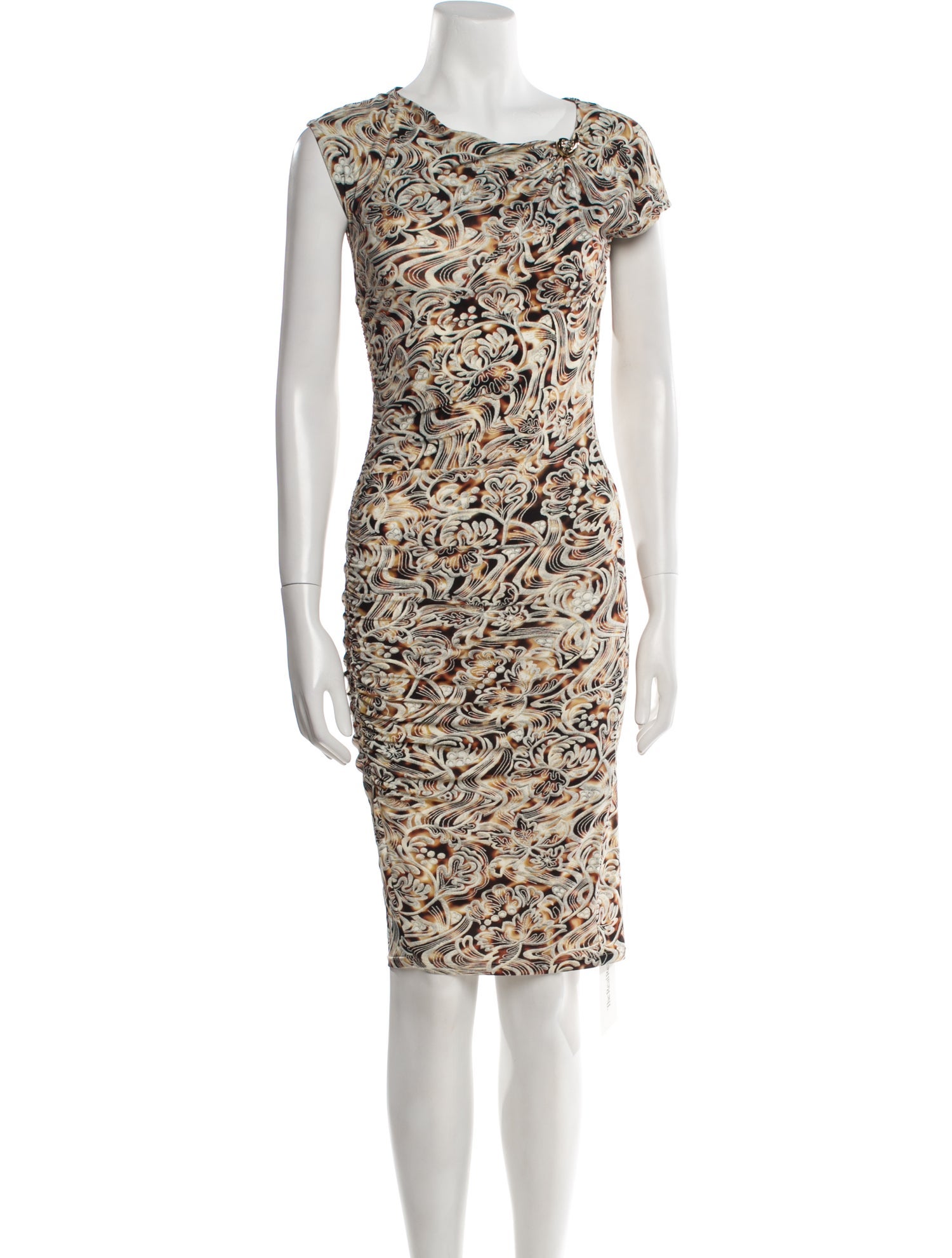 Roberto Cavalli Nylon Knee-Length Dress