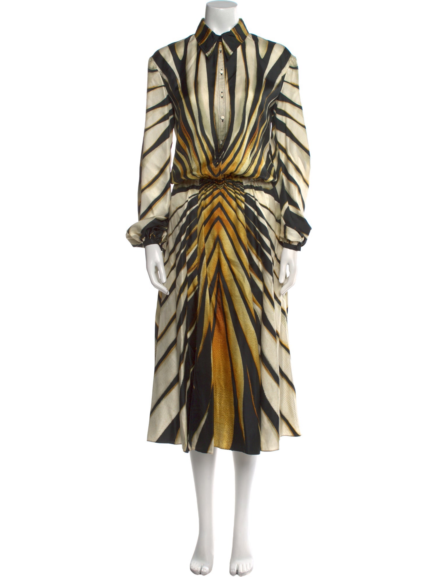 Roberto Cavalli Silk Long Dress w/ Tags