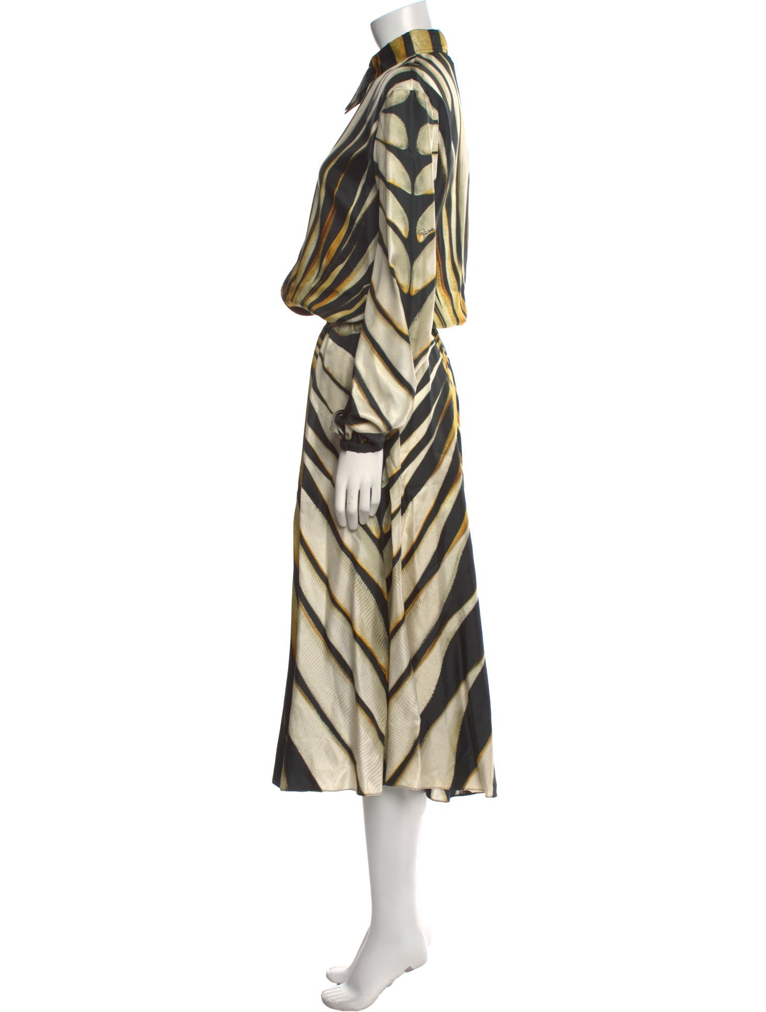 Roberto Cavalli Silk Long Dress w/ Tags