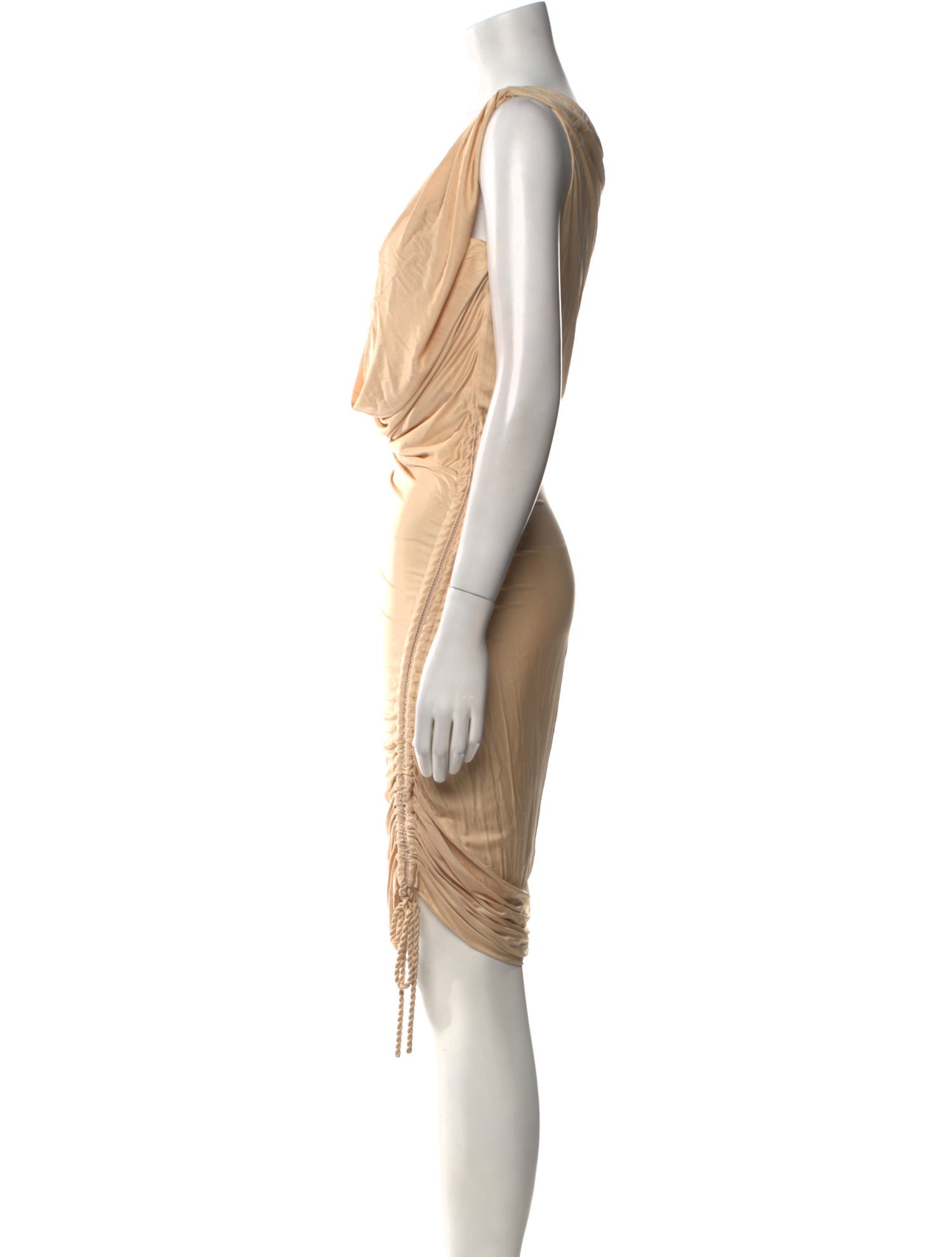 Roberto Cavalli Cowl Neck Knee-Length Dress