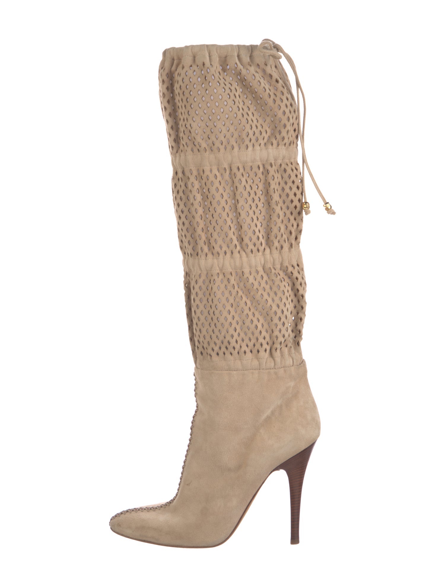 Roberto Cavalli Suede Slouch Boots