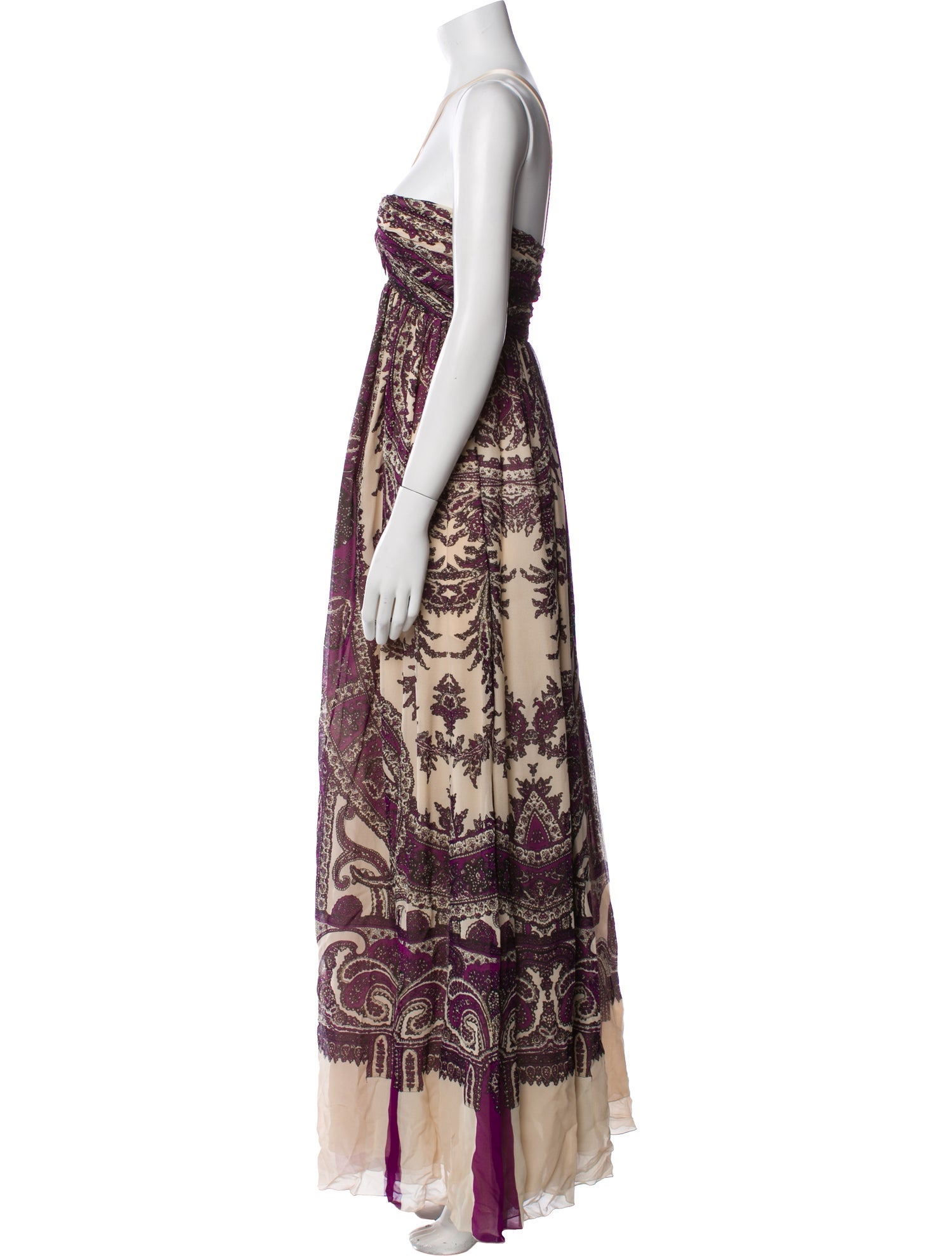 Roberto Cavalli Silk Long Dress