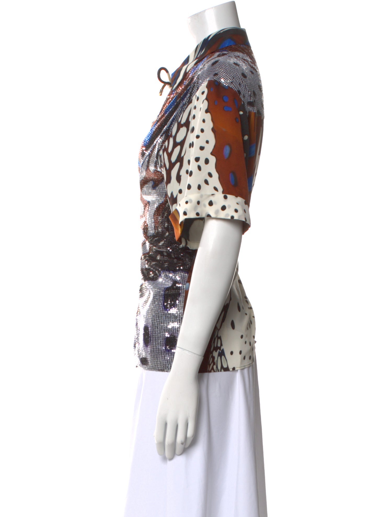 Roberto Cavalli Silk Printed Blouse