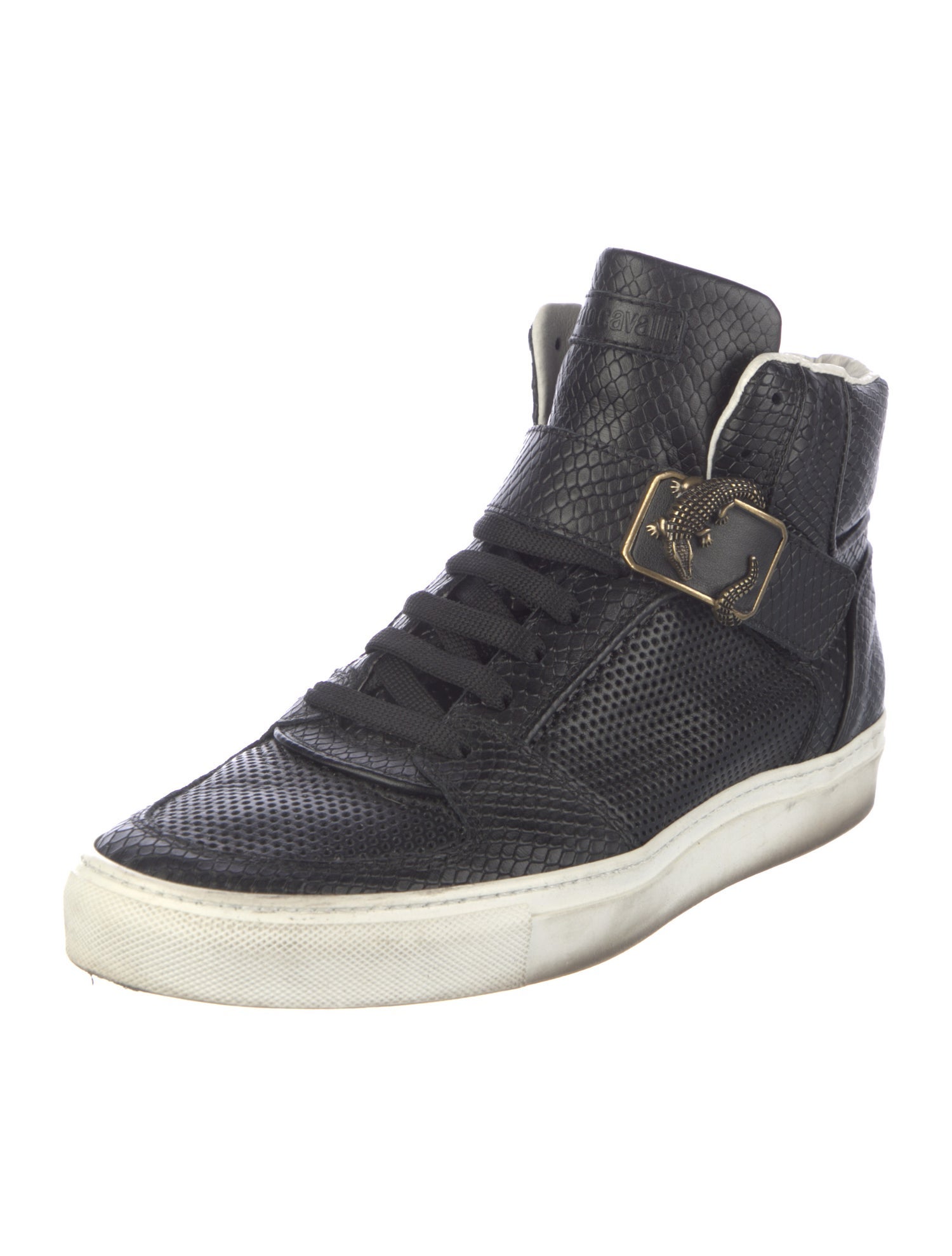Roberto Cavalli Leather Sneakers