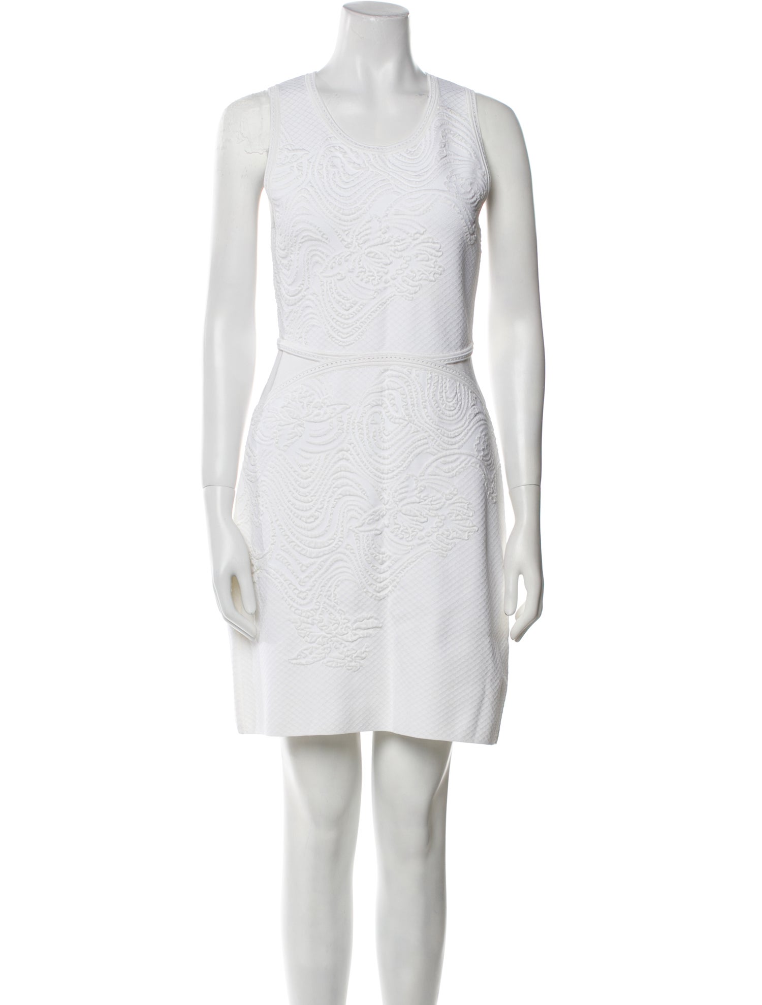 Roberto Cavalli Square Neckline Mini Dress