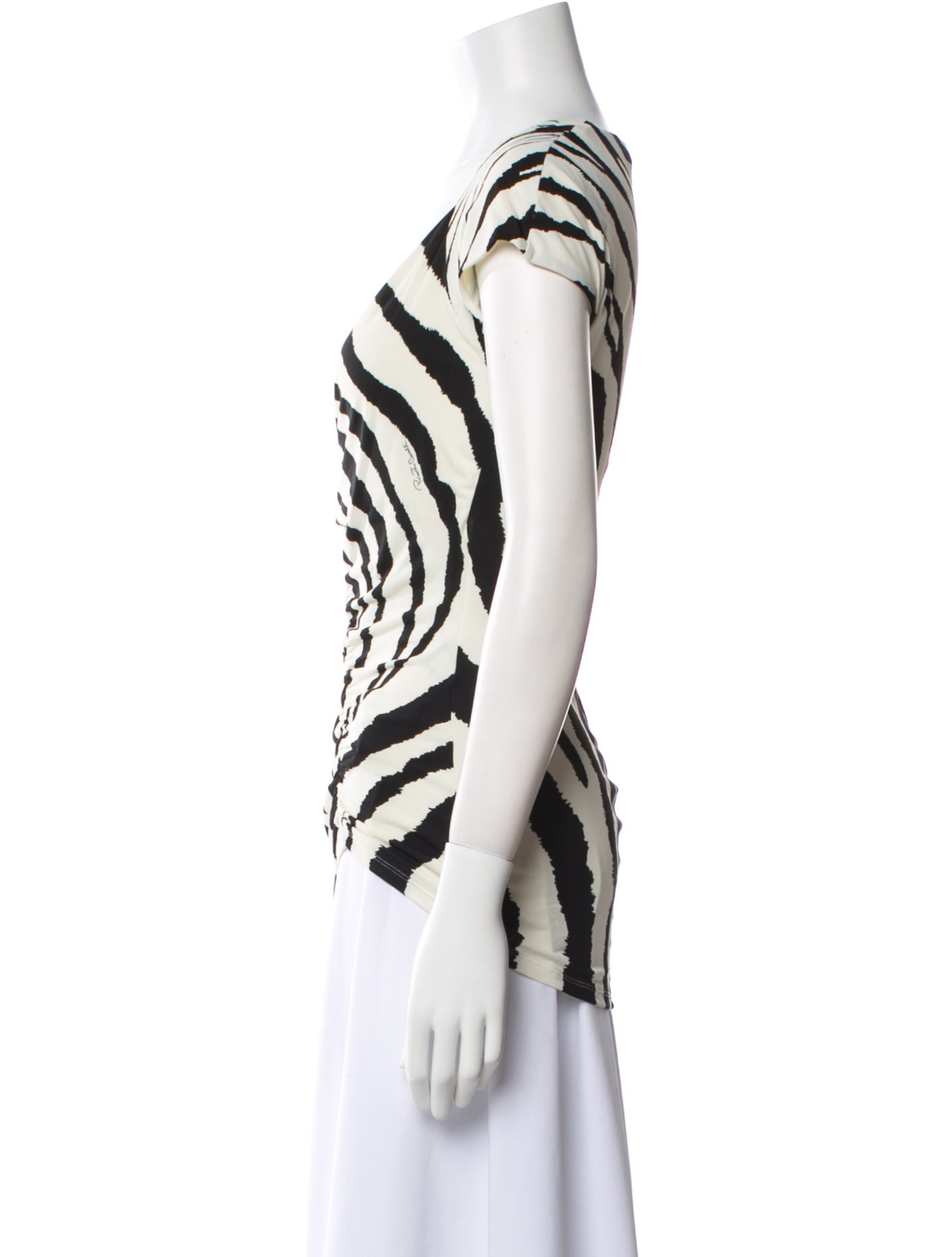 Roberto Cavalli Nylon Animal Print T-Shirt