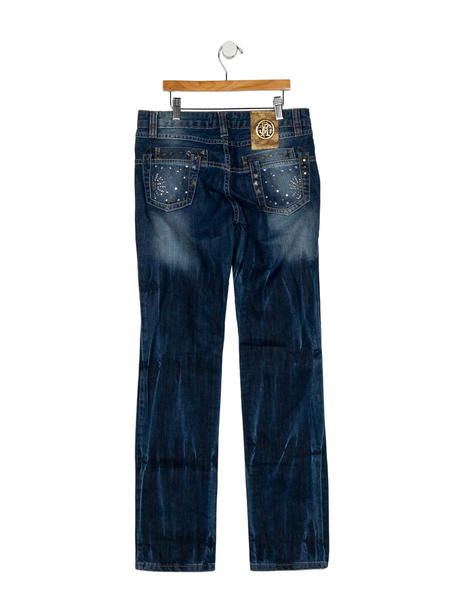 Roberto Cavalli Mid-Rise Straight Leg Jeans