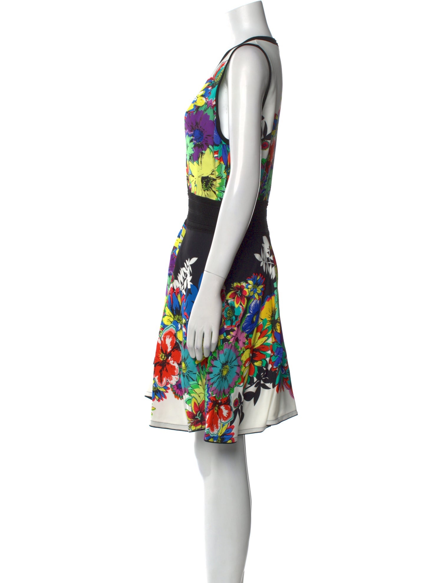 Roberto Cavalli Floral Print Mini Dress